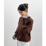 品よく着映える。配色レイヤード風ニット | futier land | 詳細画像15 