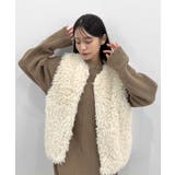 前後２wayでも華やぐ。zip付ミニ丈ニットワンピース | futier land | 詳細画像37 