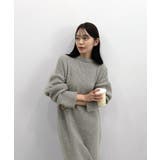 前後２wayでも華やぐ。zip付ミニ丈ニットワンピース | futier land | 詳細画像30 