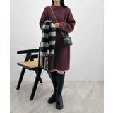 前後２wayでも華やぐ。zip付ミニ丈ニットワンピース | futier land | 詳細画像27 
