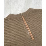 前後２wayでも華やぐ。zip付ミニ丈ニットワンピース | futier land | 詳細画像49 