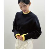 品よく着映える。配色レイヤード風ニット | futier land | 詳細画像28 