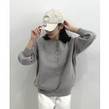 ゴールドボタンが映える。ヘンリーネックニットPO | futier land | 詳細画像22 