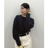 品よく着映える。配色レイヤード風ニット | futier land | 詳細画像23 