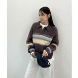 ふわっと包まれる幸せニット。アルパカタッチボーダーポロニット | futier land | 詳細画像11