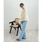 ふんわり袖で可愛さUP。ボリューム袖ペプラムニットトップス | futier land | 詳細画像26 