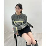 ふわっと包まれる幸せニット。アルパカタッチボーダーポロニット | futier land | 詳細画像17