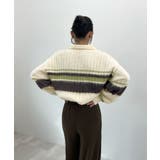 ふわっと包まれる幸せニット。アルパカタッチボーダーポロニット | futier land | 詳細画像25
