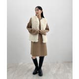 前後２wayでも華やぐ。zip付ミニ丈ニットワンピース | futier land | 詳細画像43 