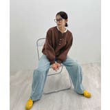 ゴールドボタンが映える。ヘンリーネックニットPO | futier land | 詳細画像14 