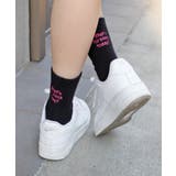 《ABYS》配色ロゴがアクセント。配色ロゴ刺繍ソックス | futier land | 詳細画像21 