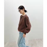 ゴールドボタンが映える。ヘンリーネックニットPO | futier land | 詳細画像16 