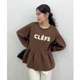 裾のフリルが映える！CLEFSロゴフリルスウェット | futier land | 詳細画像32 
