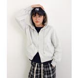 《ABYS》クロップド丈が相性抜群◎ダブルジップショート丈パーカー  | futier land | 詳細画像47 