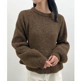 ふんわり袖で可愛さUP。ボリューム袖ペプラムニットトップス | futier land | 詳細画像11 