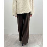 脚長シルエットが叶う。ウールライクツータックワイドパンツ | futier land | 詳細画像19 