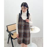 季節感たっぷり。起毛チェック柄ジャンスカ | futier land | 詳細画像20 