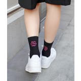 《ABYS》配色ロゴがアクセント。配色ロゴ刺繍ソックス | futier land | 詳細画像22 