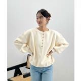 ゴールドボタンが映える。ヘンリーネックニットPO | futier land | 詳細画像40 