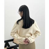 大人さりげないバイカラー。袖フリルニットトップス | futier land | 詳細画像20