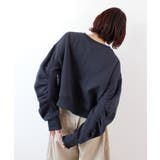 《ABYS》ふんわり袖で魅せる。袖シャーリング裏起毛スウエット | futier land | 詳細画像17