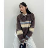 ふわっと包まれる幸せニット。アルパカタッチボーダーポロニット | futier land | 詳細画像10