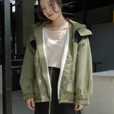 カーキ | モッズコート 配色 ショート丈 | futier land