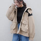 ベージュ | モッズコート 配色 ショート丈 | futier land