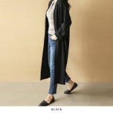 【春新作】リネンブレンド ロングコート ガウンコート | futier land | 詳細画像5 