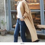 【春新作】リネンブレンド ロングコート ガウンコート | futier land | 詳細画像6 