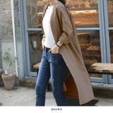 【春新作】リネンブレンド ロングコート ガウンコート | futier land | 詳細画像9 