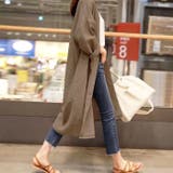 【春新作】リネンブレンド ロングコート ガウンコート | futier land | 詳細画像10 