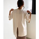 ホワイト | 【夏新作】 バックスリット Tシャツ | futier land