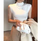 ホワイト | ハイネック トップス タンクトップ | futier land