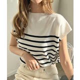 もっちり柔らかい。プチハイネックフレンチスリーブサマーニットトップス | futier land | 詳細画像38