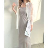 程良い深めスリットが今っぽい。スリットキャミワンピース | futier land | 詳細画像7