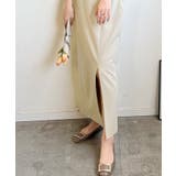 程良い深めスリットが今っぽい。スリットキャミワンピース | futier land | 詳細画像18