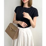 もっちり柔らかい。プチハイネックフレンチスリーブサマーニットトップス | futier land | 詳細画像19