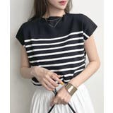 もっちり柔らかい。プチハイネックフレンチスリーブサマーニットトップス | futier land | 詳細画像42