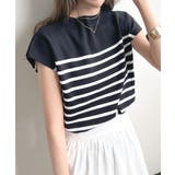 もっちり柔らかい。プチハイネックフレンチスリーブサマーニットトップス | futier land | 詳細画像44