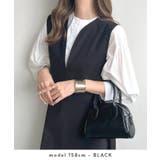 上品へ着こなす大人可愛さ。Vネックフレアワンピース | futier land | 詳細画像4 