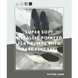 超軽量。まるで素足感スーパーソフトメタリックポインテッドフラットパンプス | futier land | 詳細画像2