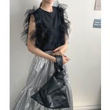 3WAY楽しめるシルエットのチュールドッキングTシャツ | futier land | 詳細画像10