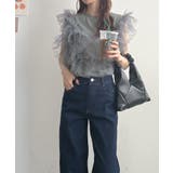 3WAY楽しめるシルエットのチュールドッキングTシャツ | futier land | 詳細画像15