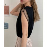 甘さと上品さをプラス。レイヤードシアーチュールノースリトップス | futier land | 詳細画像21