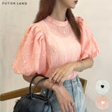 ふわっと広がる華やかさ。ミニハート刺繍バルーン袖トップス/ブラウス | futier land | 詳細画像1
