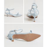 華奢な細リボンで旬のトレンド。細リボンストラップポインテッドトゥサンダル | futier land | 詳細画像9 