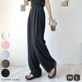 美脚の落ち感ある上品スラックス。ハイウエストダブルボタンスラックス | futier land | 詳細画像1 
