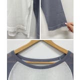 《ABYSアビス コラボ》合わやすいツートンカラー。シアーラグランTシャツ | futier land | 詳細画像8