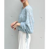 上品な透け感がオトナ可愛い。前後2Way花柄シフォンブラウス | futier land | 詳細画像19